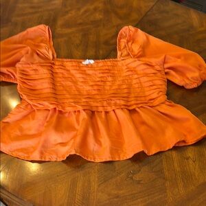 Orange Women's Top